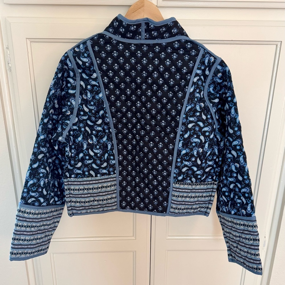 Patchwork Floral Reversible Jacket in Indigo & Petal - Picture 11 of 14